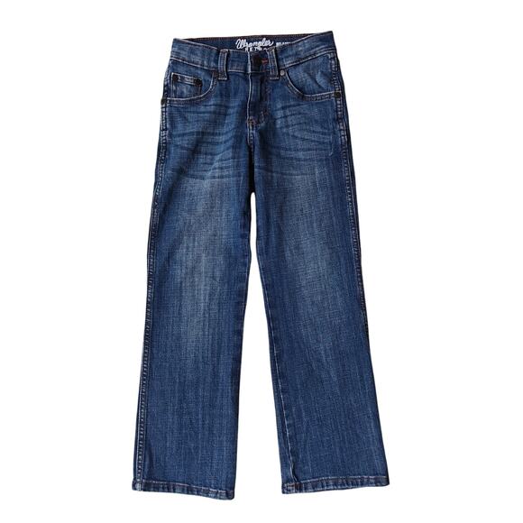 Wrangler Retro Boys Jeans 8 Slim Relaxed Bootcut Blue Denim Western - Picture 1 of 7